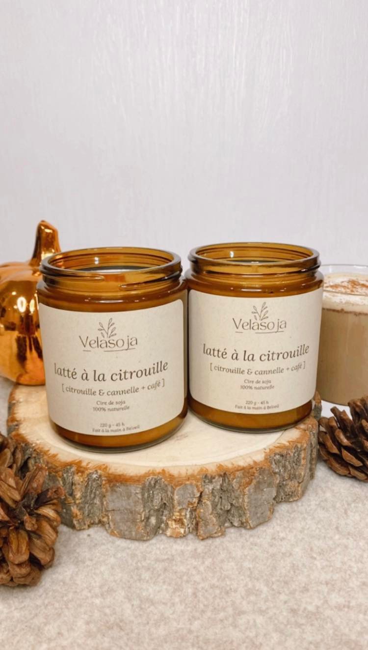 w Latté à la citrouille - citrouille & cannelle